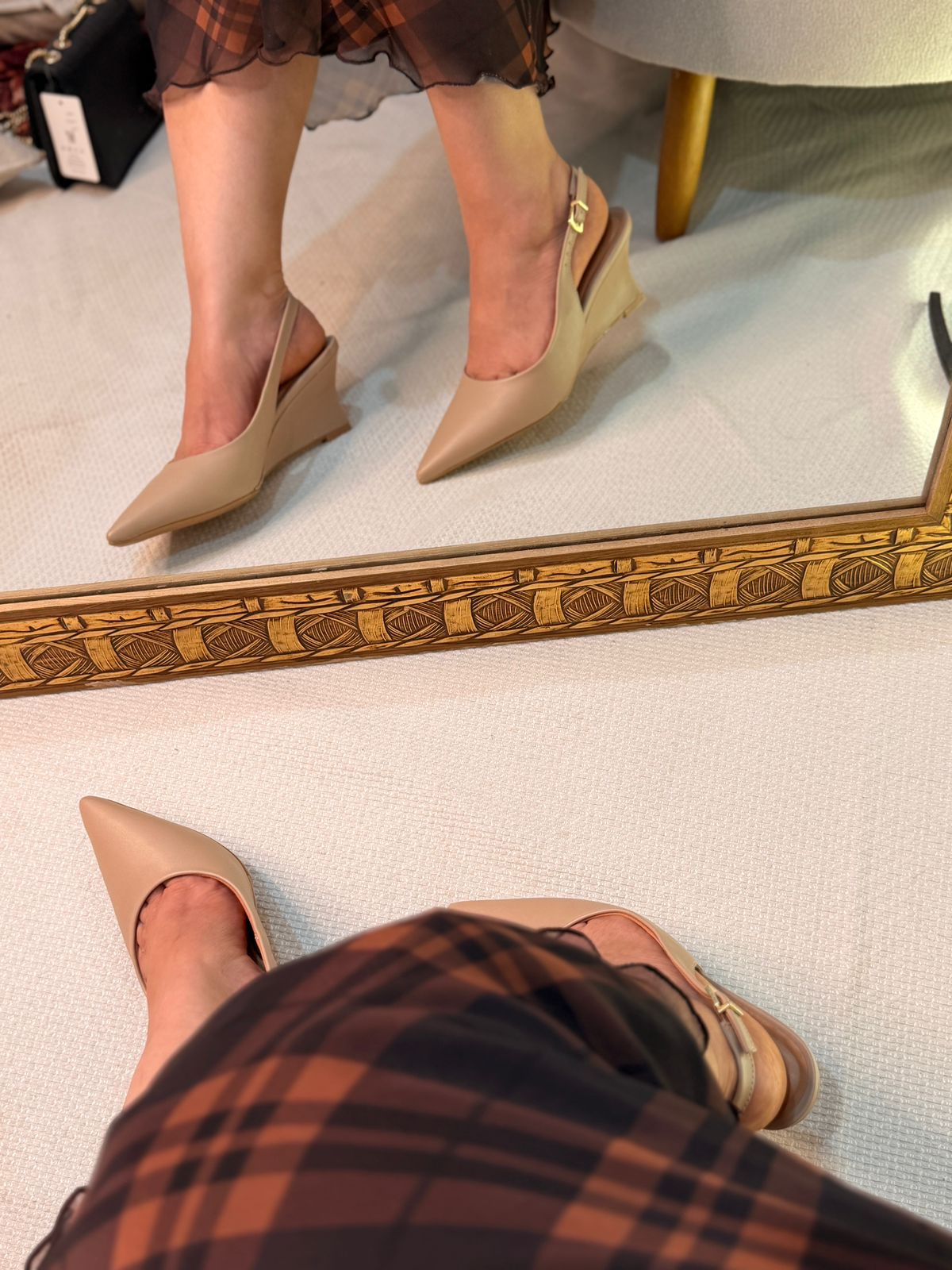 Scarpin Vizzano Nude Plataforma - Imagem 3